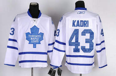 NHL Toronto Maple Leafs 43# Zazem Kadri white jersey