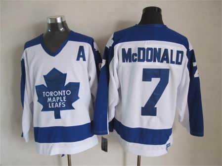 NHL Toronto Maple Leafs 7 McDONALD white jersey