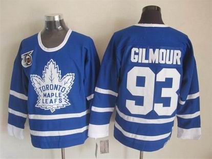 NHL Toronto Maple Leafs 93 Gilmour blue jersey
