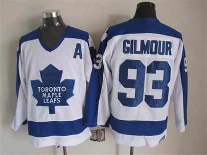 NHL Toronto Maple Leafs 93 Gilmour white jersey