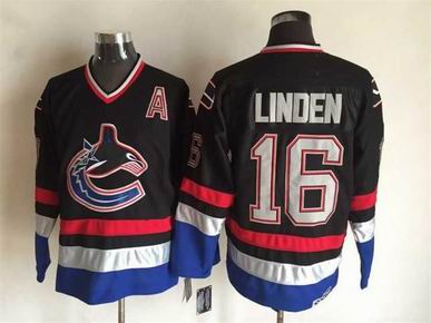 NHL Vancouver Canucks #16 Linden black jersey