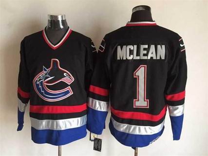 NHL Vancouver Canucks #19 Mclean black jersey