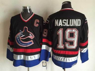 NHL Vancouver Canucks #19 Naslund black jersey