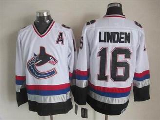 NHL Vancouver Canucks 16 Linden white jersey