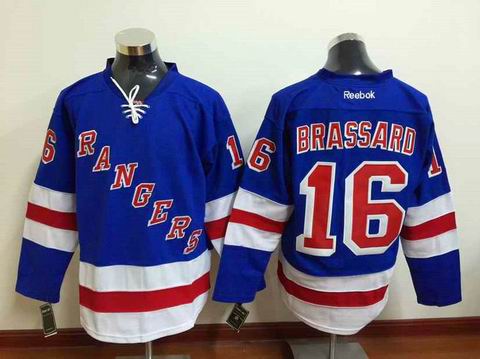 NHL new york rangers #16 Brassard blue jersey
