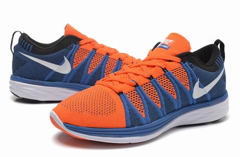 NIKE FLYKNIT LUNAR2 shoes blue orange