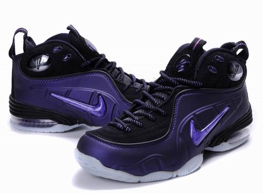 Nike Air Flightposite shoes black purple white