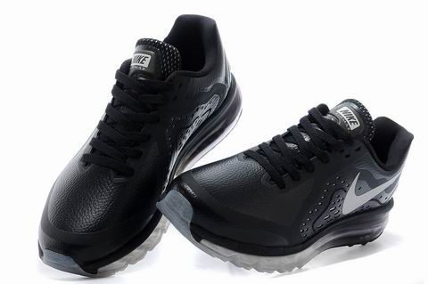 Nike Air Max 2014 shoes leather black white