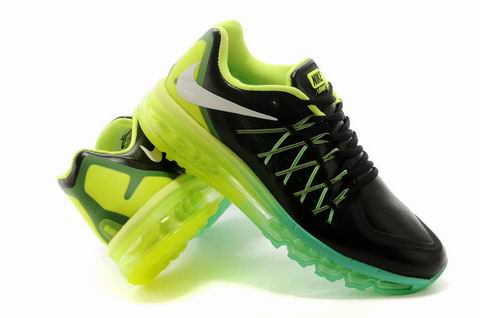 Nike Air Max 2015 shoes black green