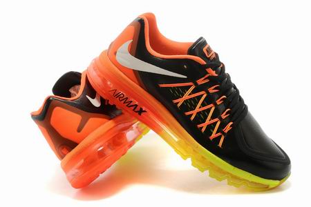 Nike Air Max 2015 shoes black orange