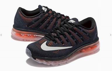 Nike Air Max 2016 shoes black orange
