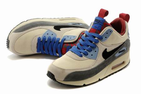 Nike Air Max 90 Sneakerboots PRM cream red blue