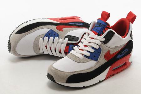 Nike Air Max 90 Sneakerboots PRM white grey blue red
