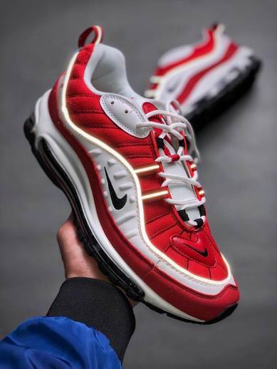 Nike Air Max 98 shoes red white