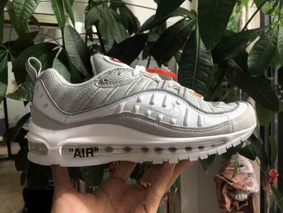 Nike Air Max 98 shoes silver white