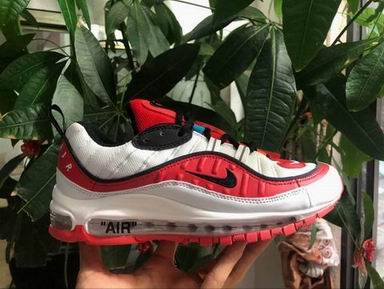 Nike Air Max 98 shoes white red