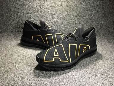 Nike Air Max Flair shoes black golden