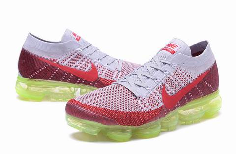 Nike Air Vapormax Flyknit shoes white red green