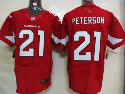 Nike Arizona Cardicals 21 Peterson Red Elite Jerseys