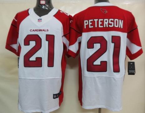 Nike Arizona Cardicals 21 Peterson White Elite Jerseys