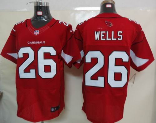 Nike Arizona Cardicals 26 Wells Red Elite Jerseys