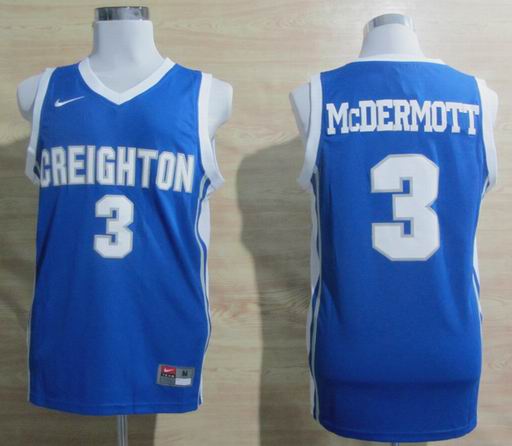 Nike Creighton Bluejays Doug McDermott 3 Blue College Basketball Jerseys