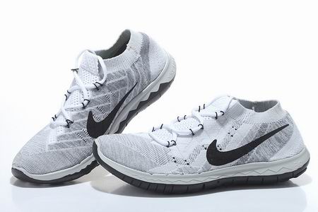 Nike Free 3.0 Flyknit shoes grey white