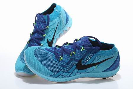 Nike Free 3.0 Flyknit shoes light blue purple