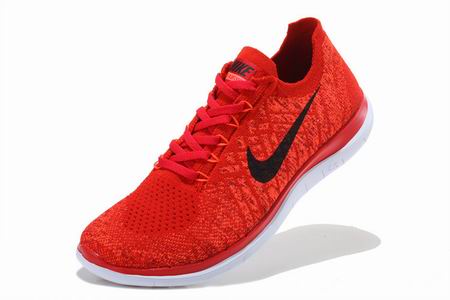 Nike Free 4.0 Flyknit shoes red black