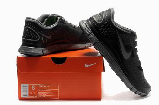 Nike Free 4.0 V2 running shoes 511472-001 black grey