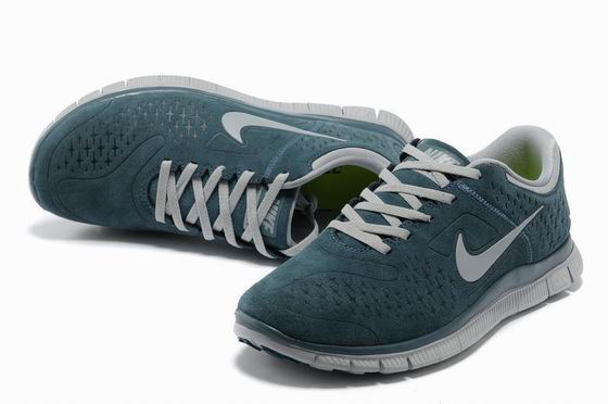 Nike Free 4.0v3 running shoes suede blue