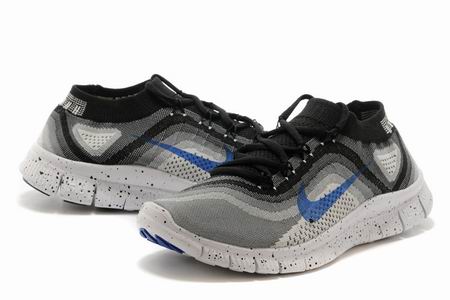 Nike Free Flyknit 5.0 shoes black grey blue
