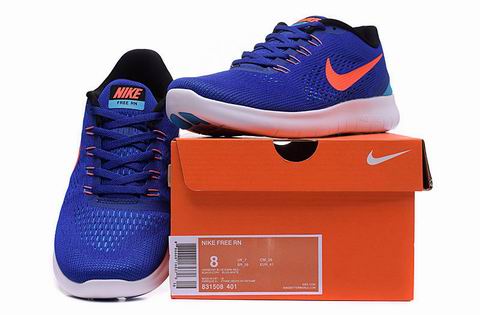 Nike Free RN shoes blue orange
