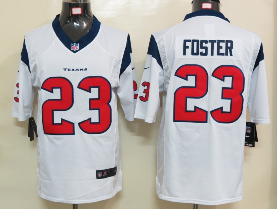 Nike Houston Texans 23 Foster White Limited Jerseys
