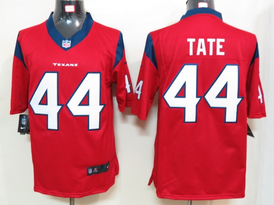 Nike Houston Texans 44 Tate Red Limited Jerseys