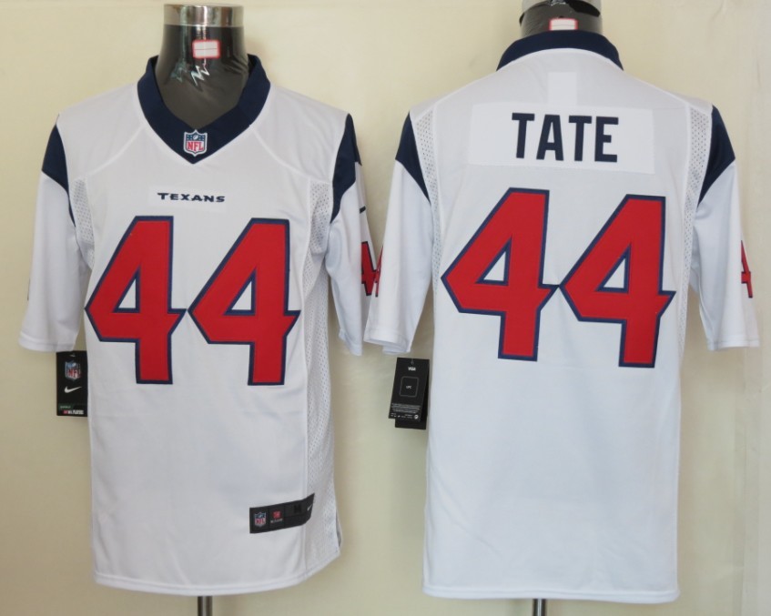 Nike Houston Texans 44 Tate White Limited Jerseys