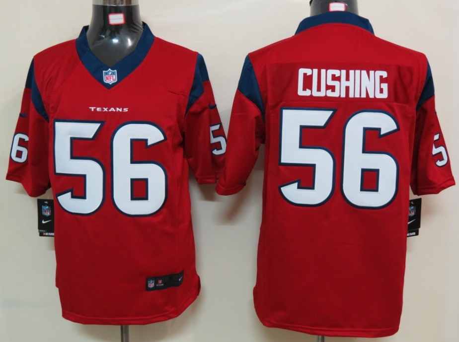 Nike Houston Texans 56 Cushing Red Limited Jerseys