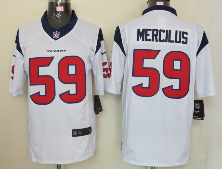 Nike Houston Texans 59 Mercilus White Limited Jerseys