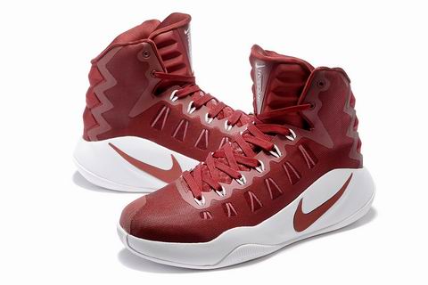 Nike Hyperdunk 2016 shoes wine red white