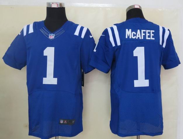 Nike Indianapolis Colts 1 McAfee Blue Elite Jersey