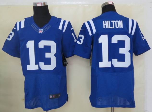 Nike Indianapolis Colts 13 Hilton Blue Elite Jersey