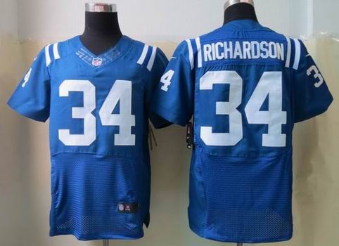 Nike NFL Indianapolis Colts 34# trent richardson blue elite jersey
