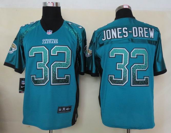 Nike Jacksonville Jaguars 32 Jones-Drew Drift Fashion Green Elite Jerseys