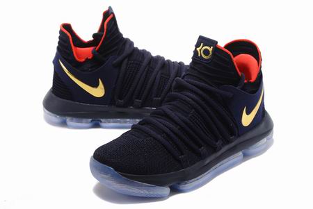 Nike KD 10 EP shoes navy golden