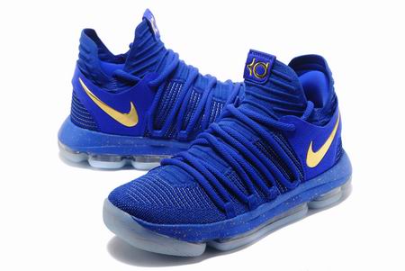 Nike KD 10 EP shoes royal blue golden