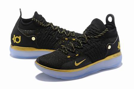 Nike KD 11 shoes black golden