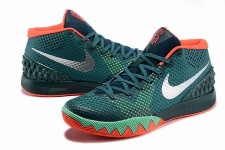 Nike Kyrie 1 shoes dark green orange