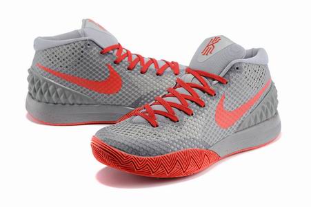 Nike Kyrie 1 shoes grey red