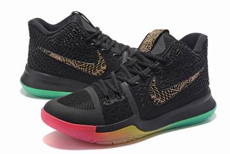 Nike Kyrie 3 shoes black golden