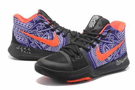 Nike Kyrie 3 shoes black purple orange